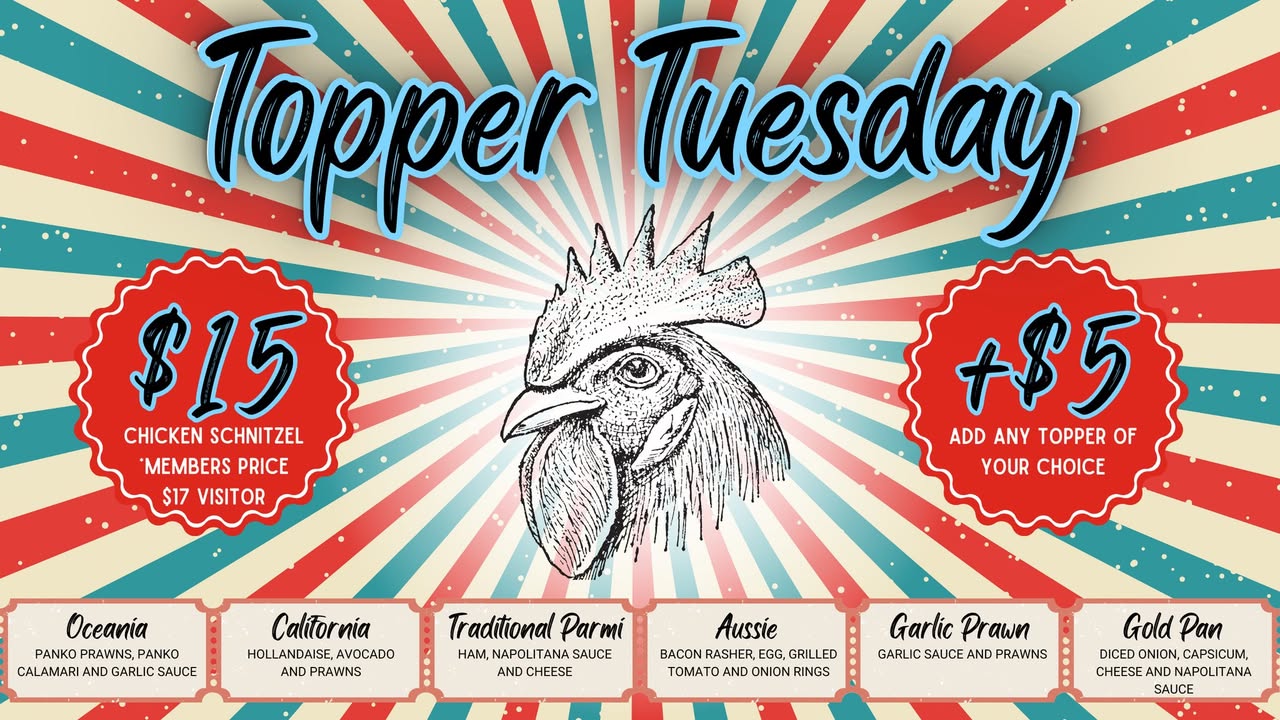 Featured image for “Topper Tuesday at Seagulls Bistro: Delicious Meals & Great Value”