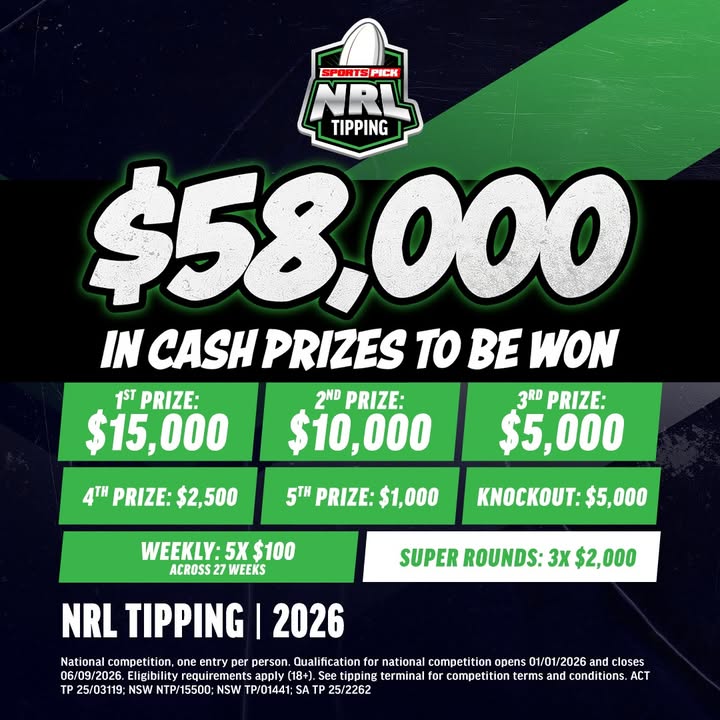 Featured image for “NRL Tipping Competition 2026 at Club North Haven”
