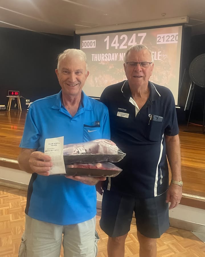 Featured image for “Congratulations to Albert & Bowden – Thursday Raffle Winners”