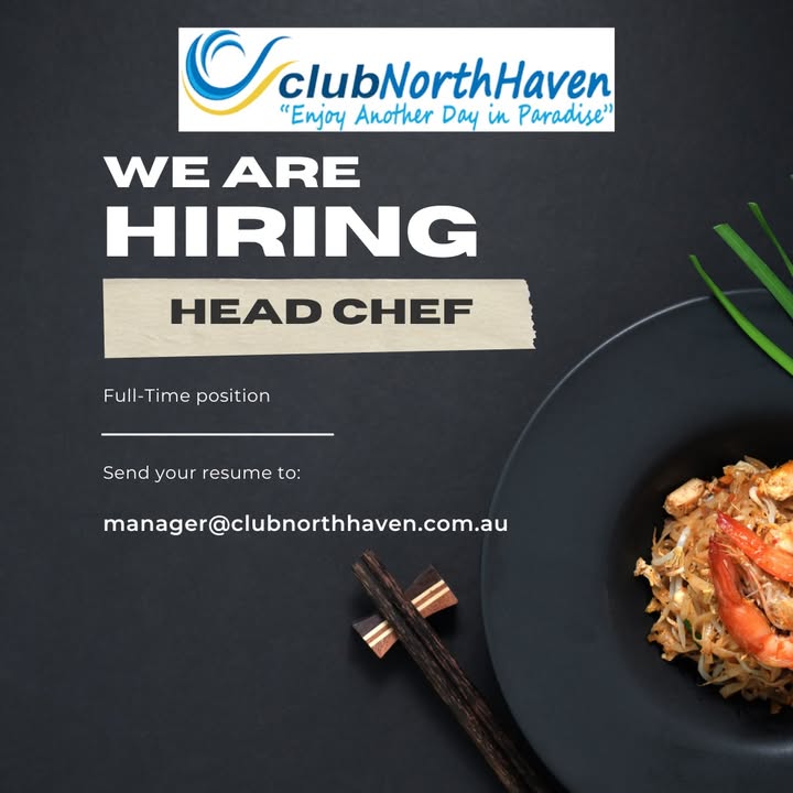Featured image for “Head Chef Position at Club North Haven”