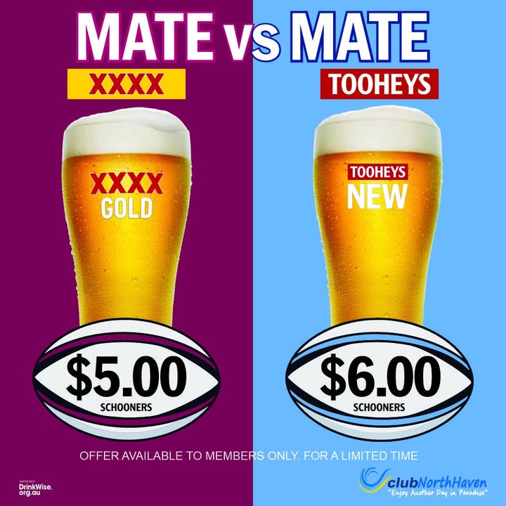 Featured image for “State of Origin Specials at Club North Haven”