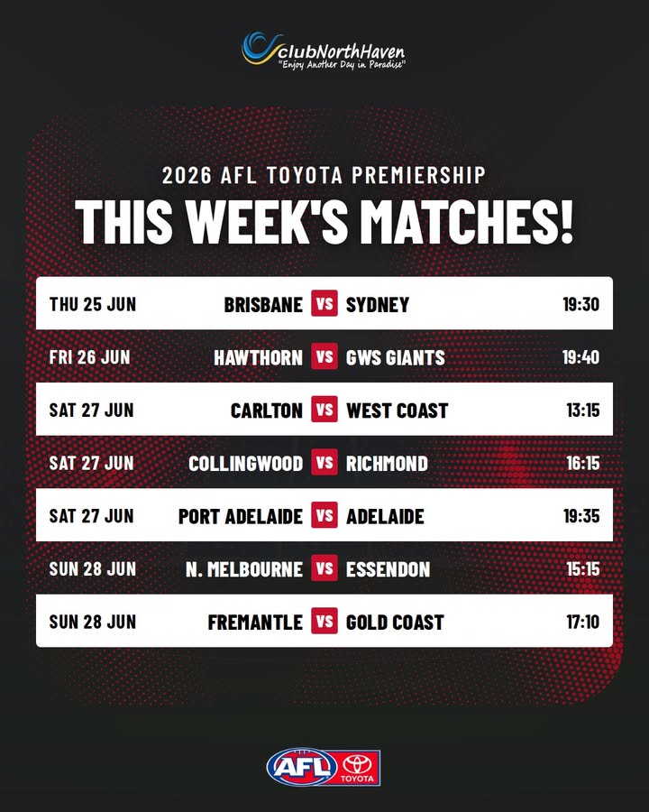 Featured image for “Live NRL and AFL Action at Club North Haven”