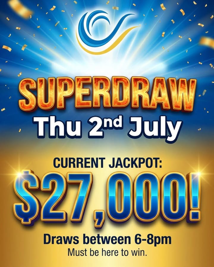 Featured image for “$27,000 Superdraw This Thursday at Club North Haven”
