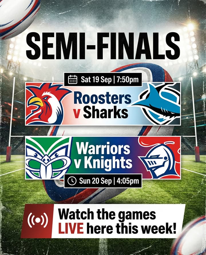 Featured image for “NRL Semi-Finals Live at Club North Haven This Weekend”